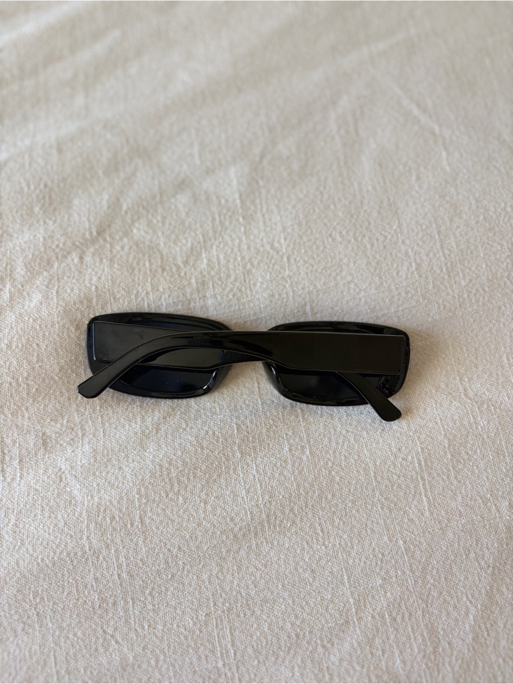 Sunglasses | Classic Rectangular Black Sunglasses - Picture 2 of 6
